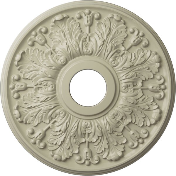 Ekena Millwork Apollo Ceiling Medallion (Fits Canopies up to 5 5/8"), 16 1/2"OD x 3 5/8"ID x 1 1/8"P, Clear Yellow CM16APCYF - main